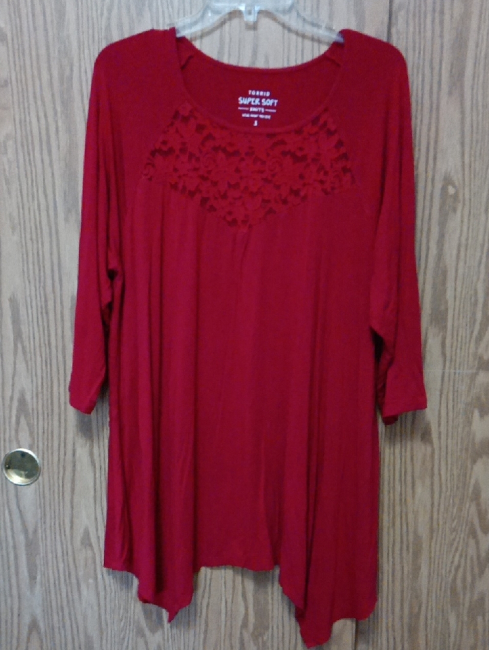 Torrid Red Blouse Sz 3